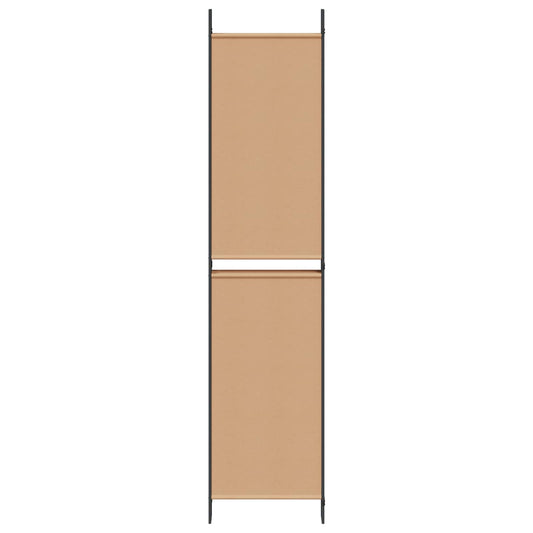 6-Panels Romdeler Beige 300 x 220 cm Stoff