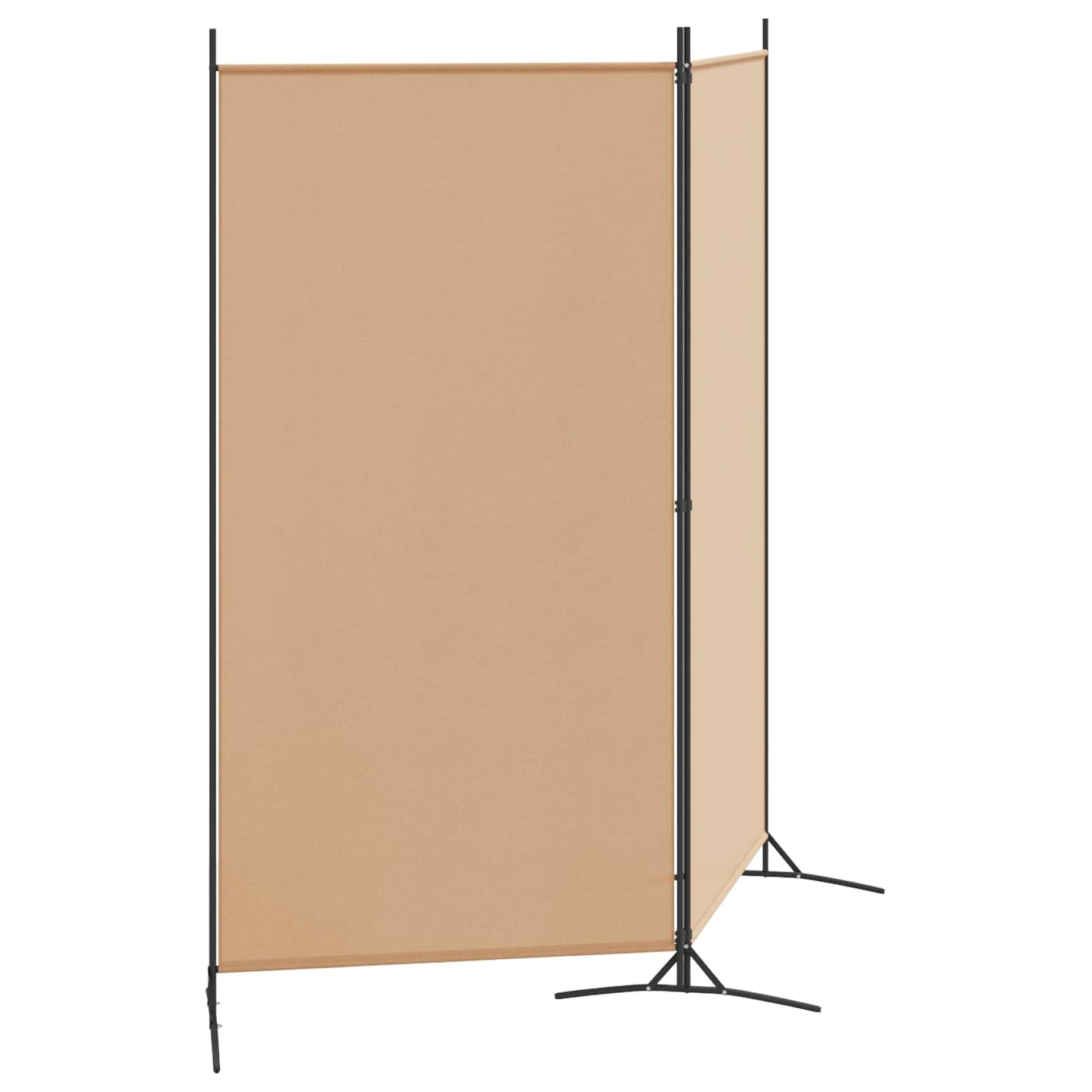 2-Panels Rom Skillevegg Beige 175 x 180 cm Stoff