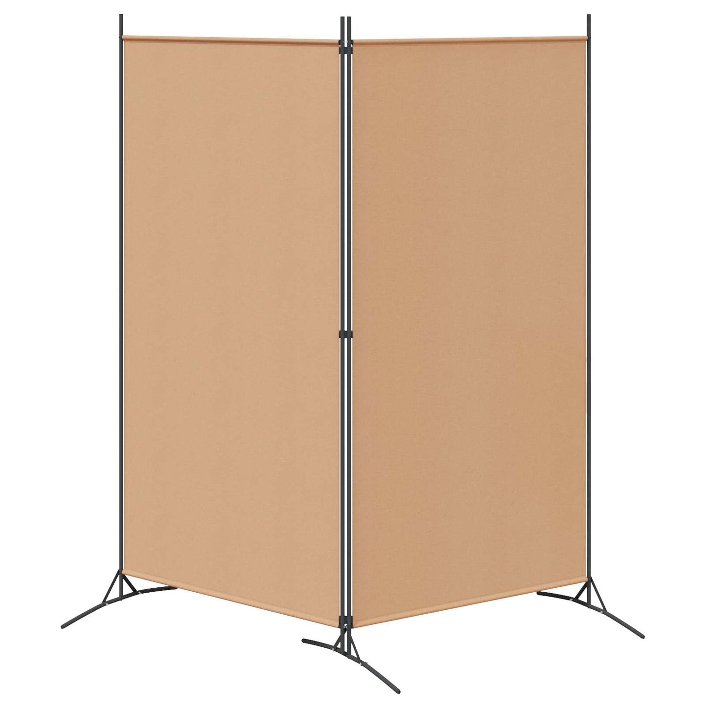 2-Panels Rom Skillevegg Beige 175 x 180 cm Stoff