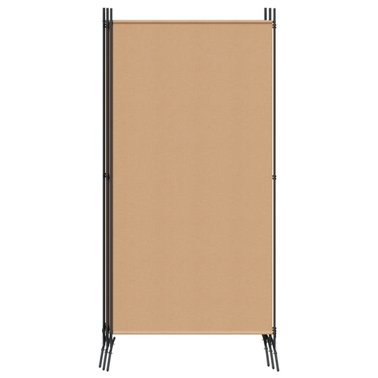 5-panel romdeler Beige 433 x 180 cm Stoff