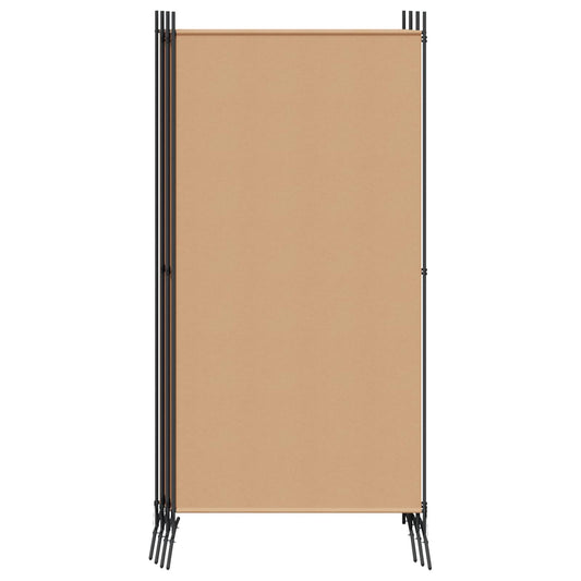 6-Panels Romdeler Beige 520 x 180 cm Stoff