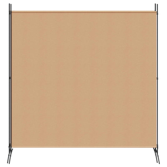4-panel romdeler Beige 525 x 180 cm Stoff