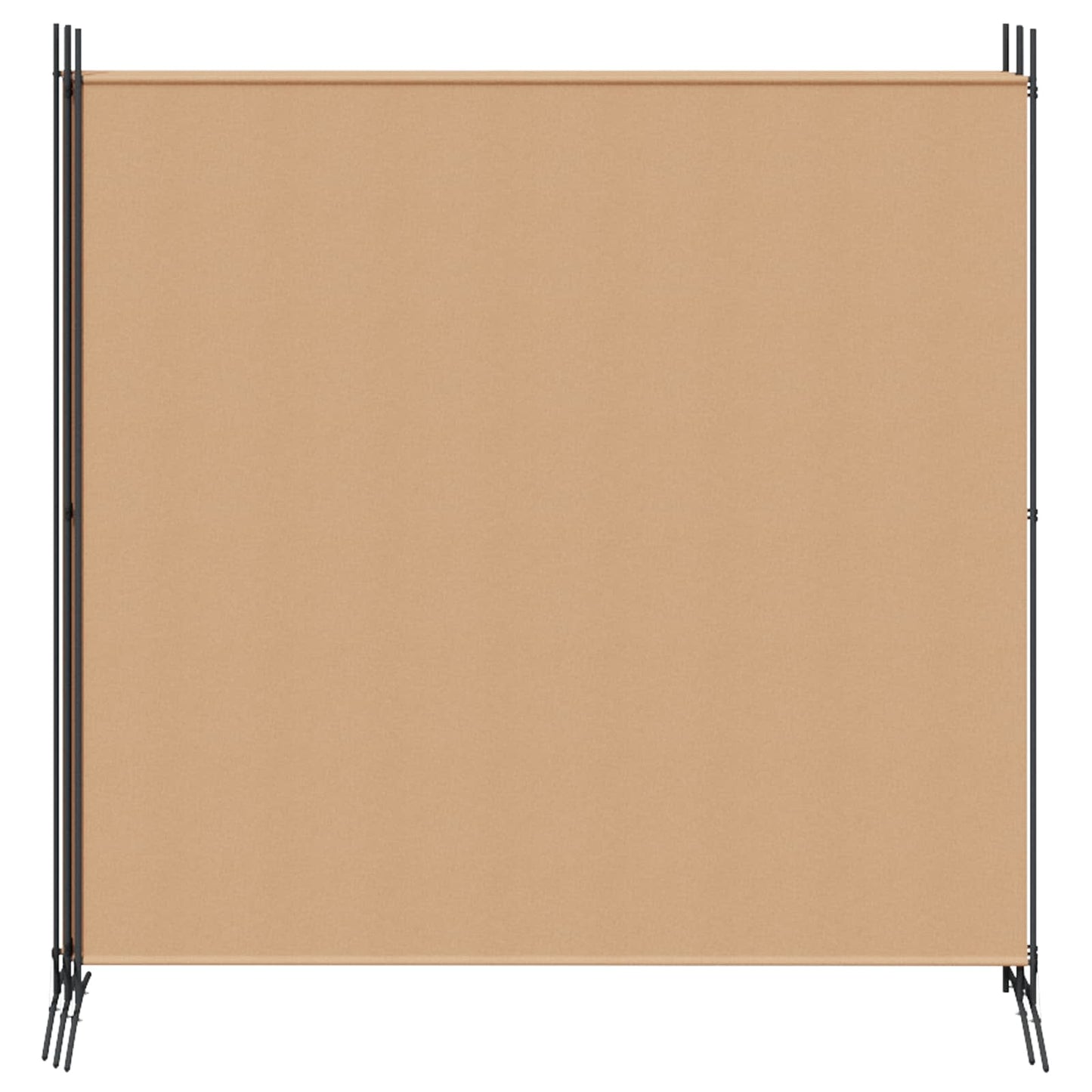 4-panel romdeler Beige 698 x 180 cm Stoff