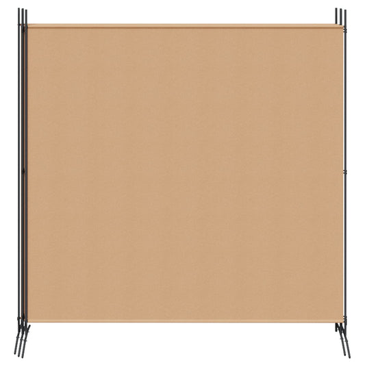 4-panel romdeler Beige 698 x 180 cm Stoff