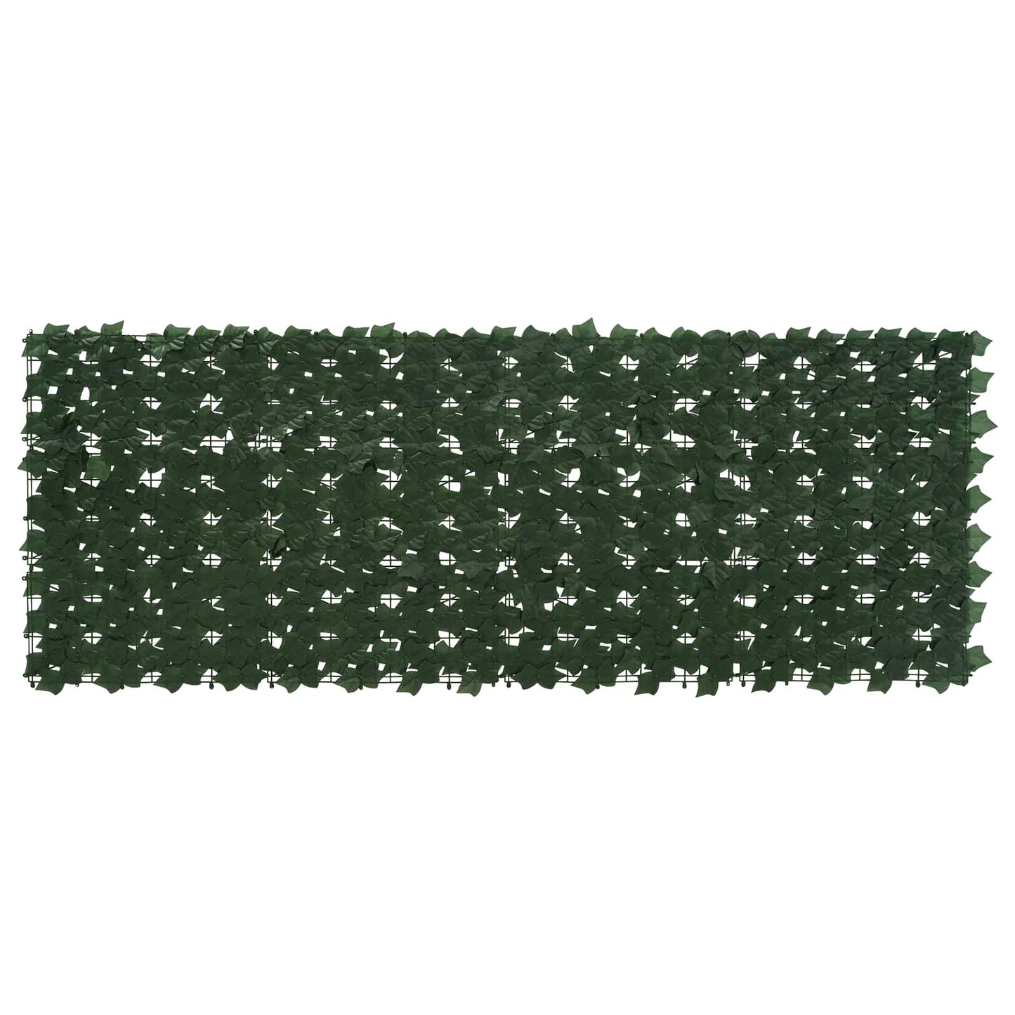 Balkong skjerm med blader Mørkegrønn 200 x 75 cm