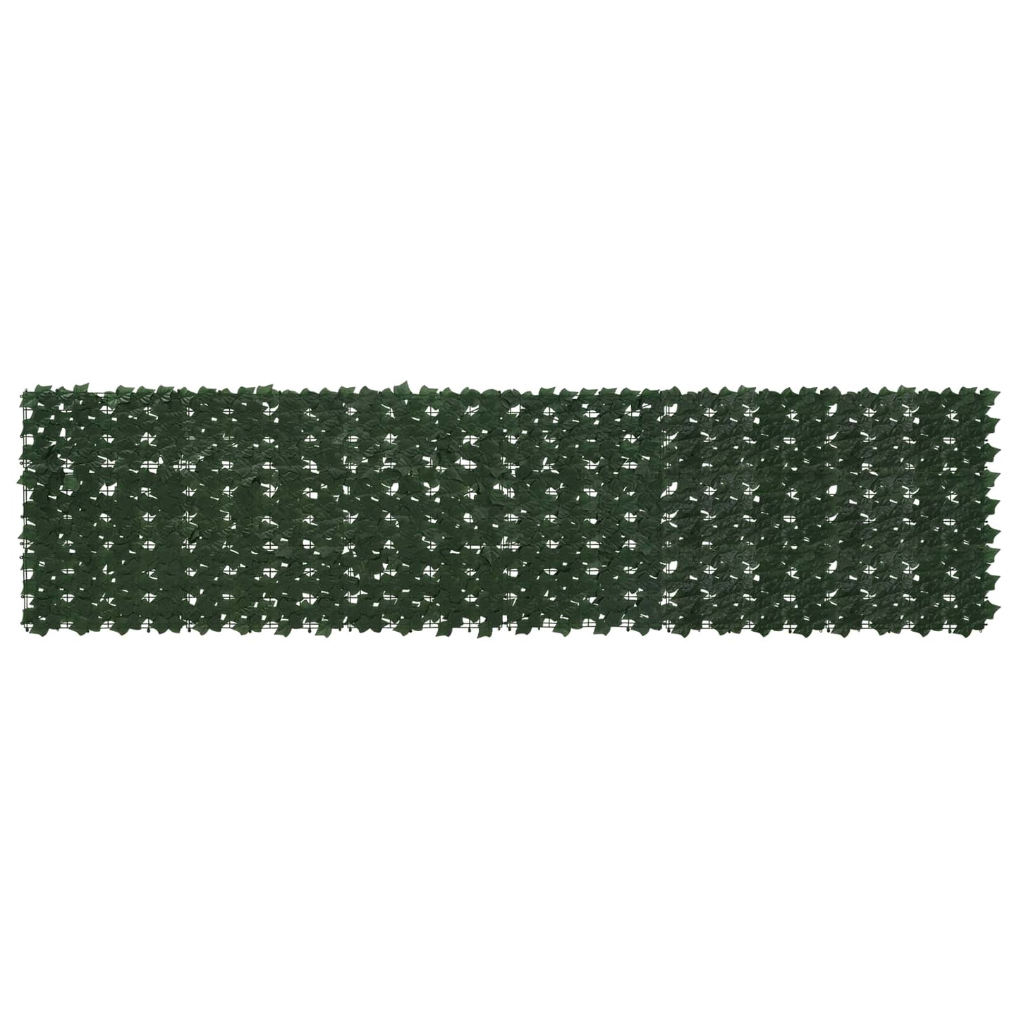 Balkong skjerm med blader Mørkegrønn 300 x 75 cm