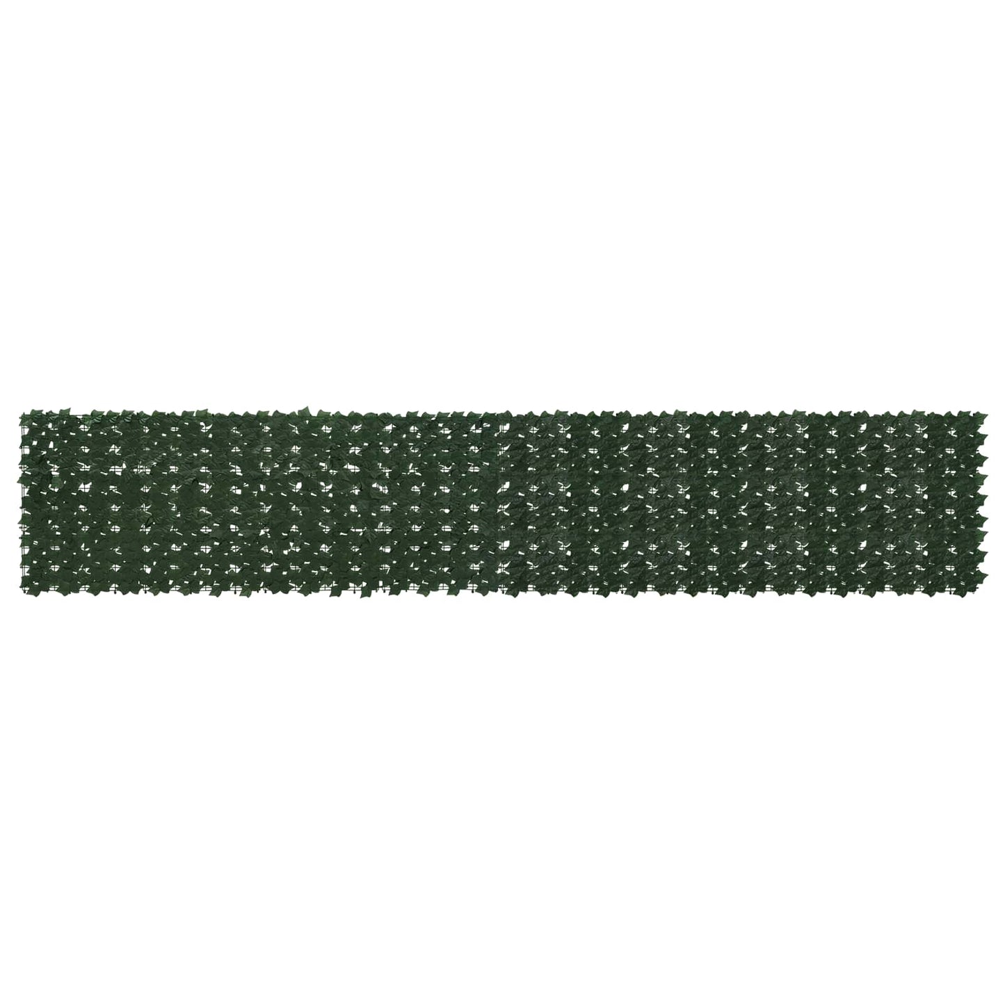 Balkong skjerm med blader Mørkegrønn 400 x 75 cm