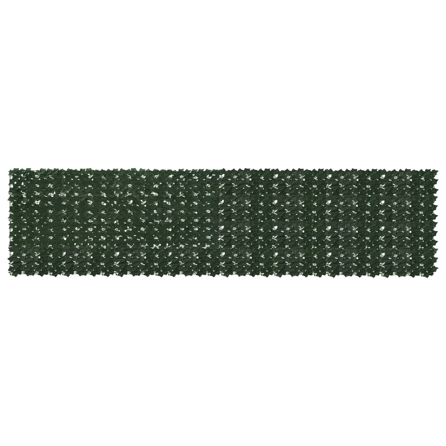 Balkong skjerm med blader Mørkegrønn 400 x 100 cm