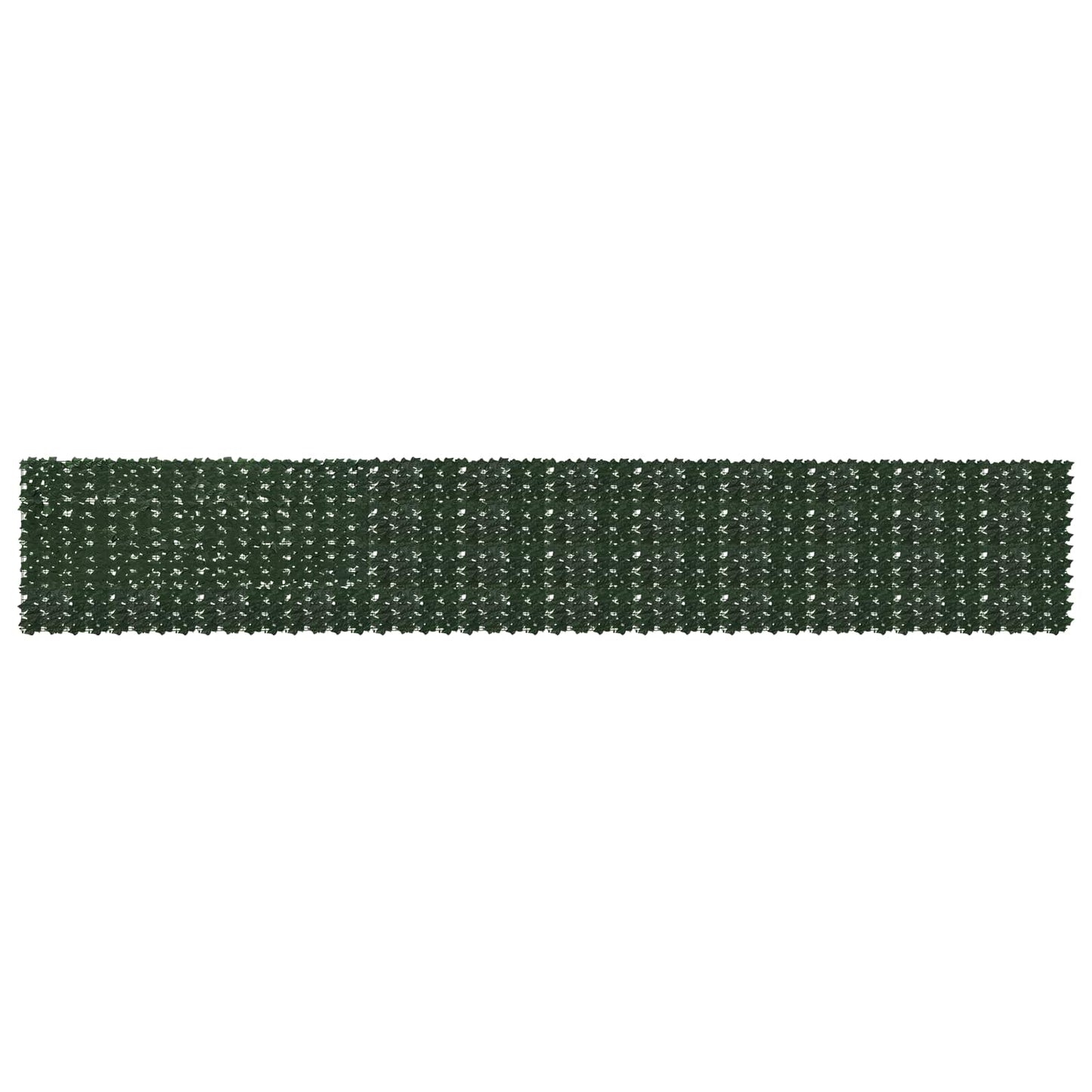 Balkong skjerm med blader Mørkegrønn 600 x 100 cm