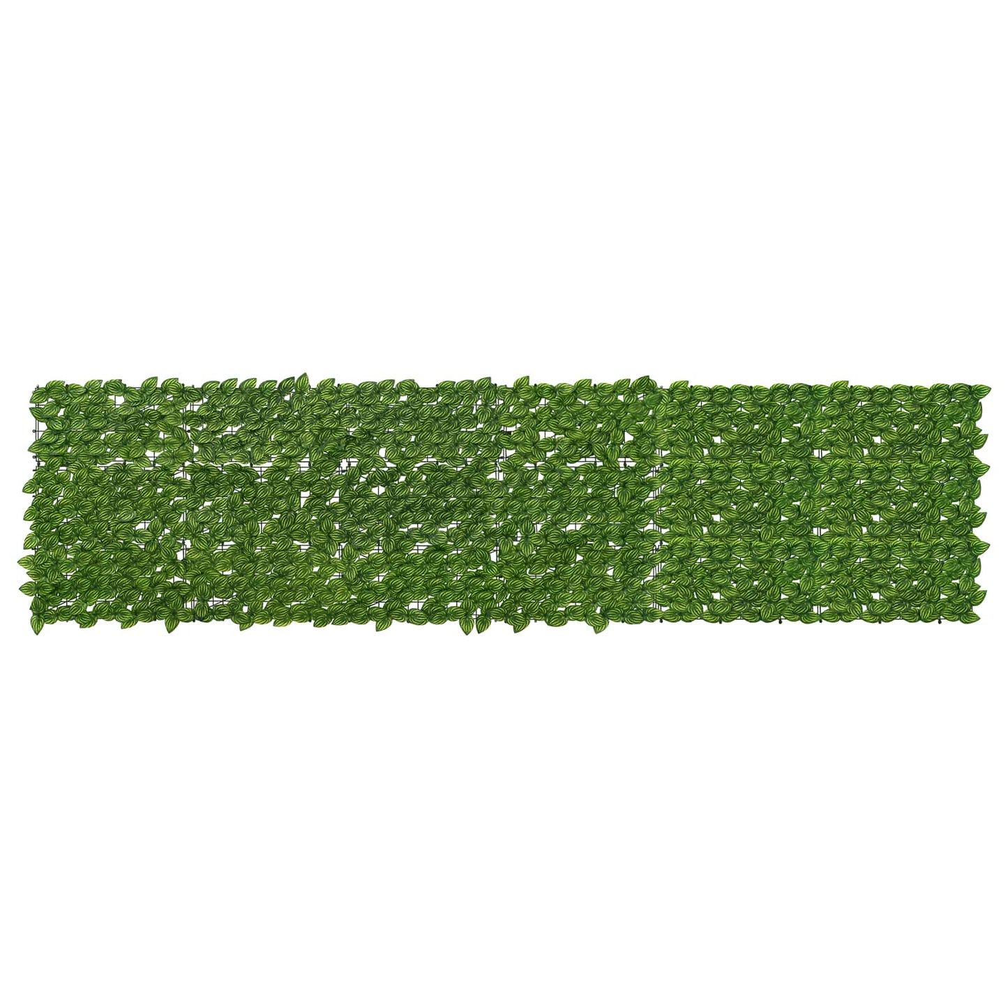 Balkong skjerm med blader Grønn og gul 300 x 75 cm
