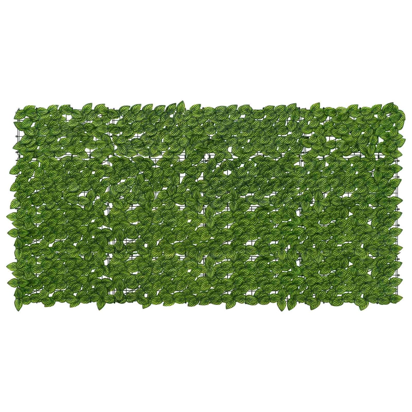 Balkong skjerm med blader Grønn og gul 200 x 100 cm
