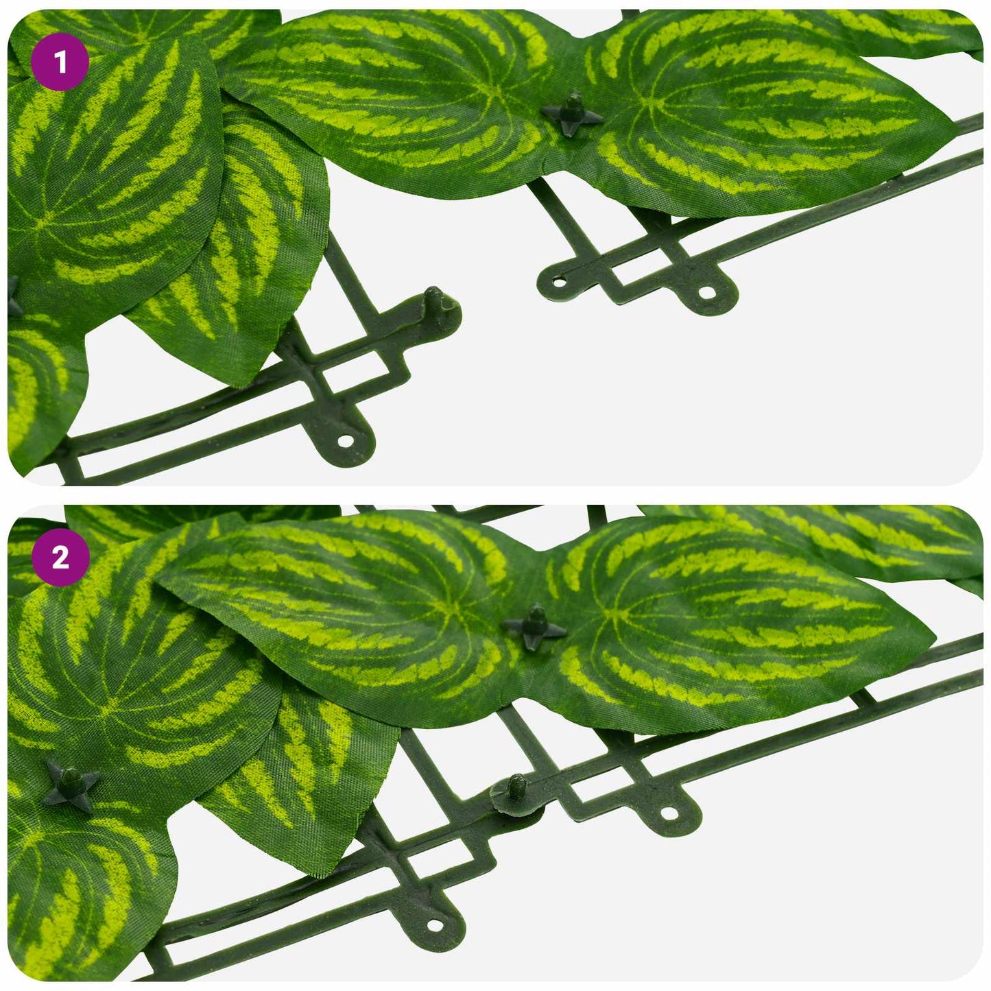 Balkong skjerm med blader Grønn og gul 300 x 100 cm