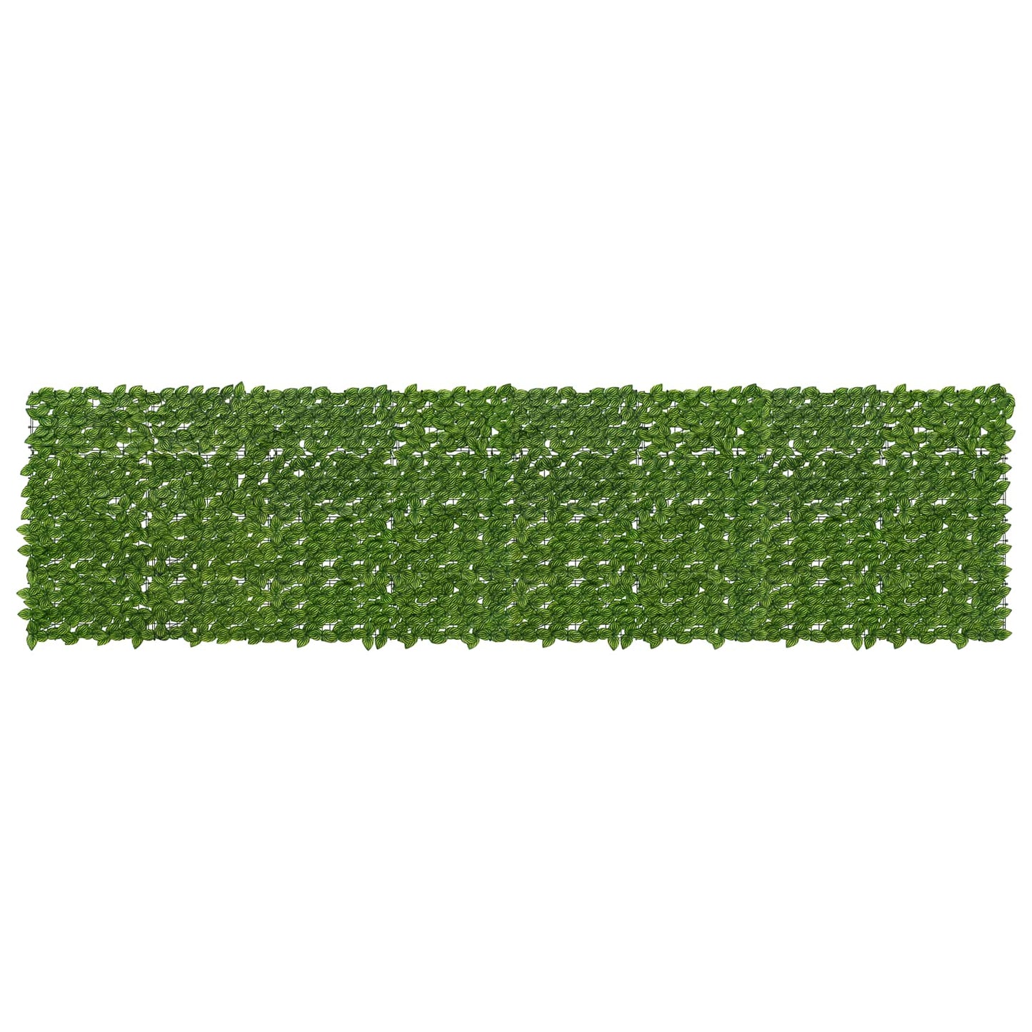 Balkong skjerm med blader Grønn og gul 400 x 100 cm
