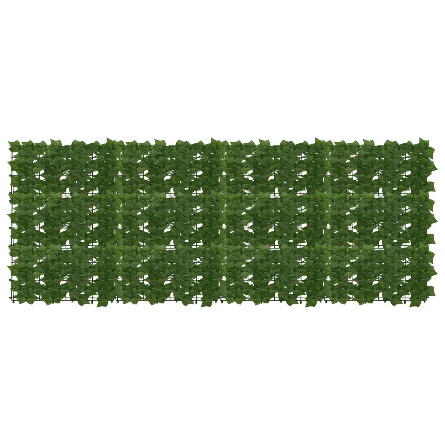 Balkong skjerm med blader Grønn 200 x 75 cm Polyetylen og stoff