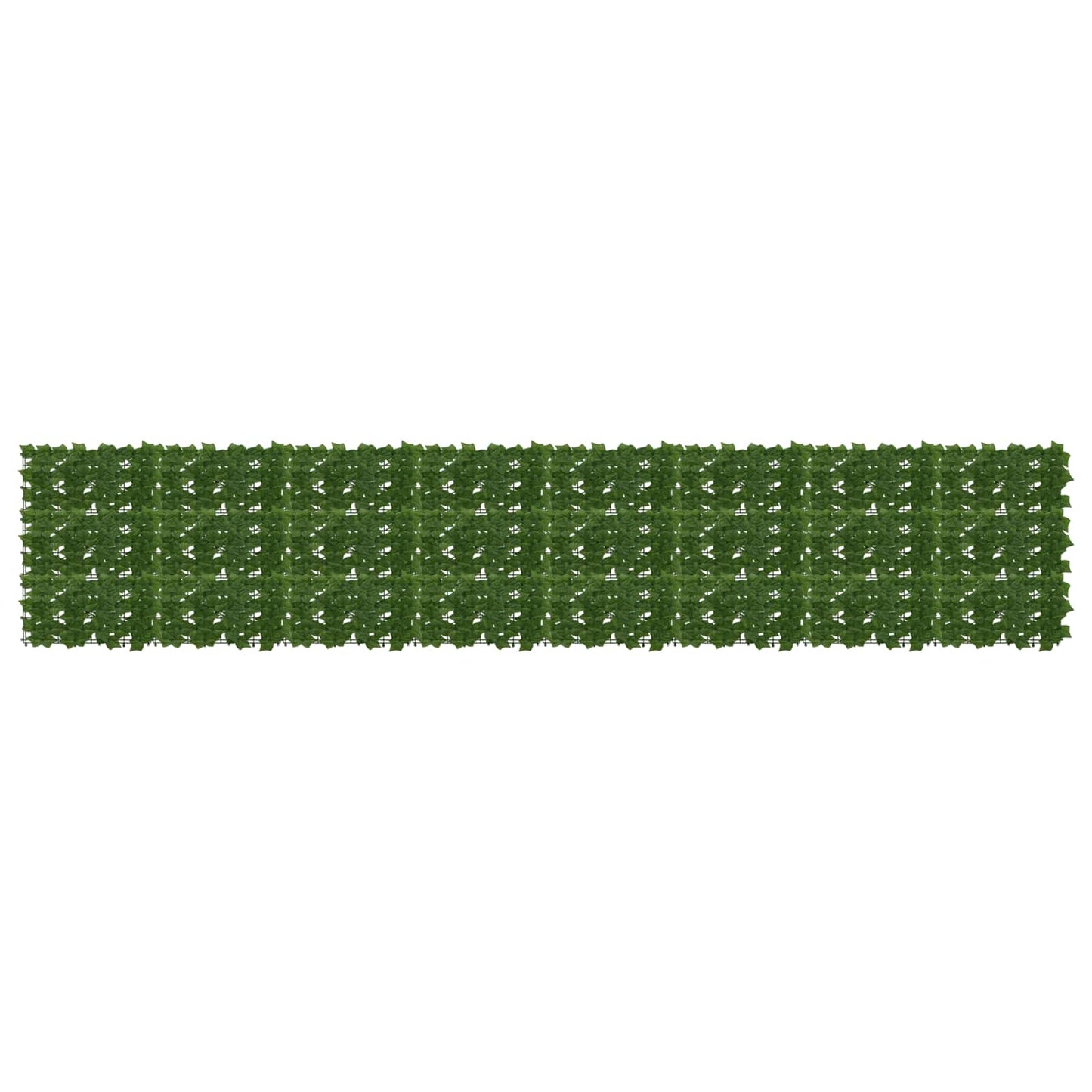 Balkong skjerm med blader Grønn 400 x 75 cm Polyetylen og stoff