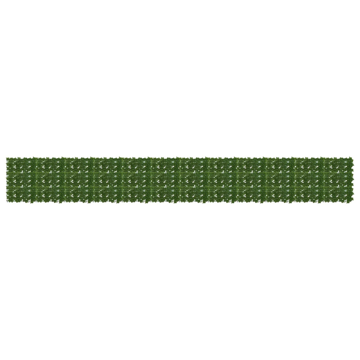 Balkong skjerm med blader Grønn 600 x 75 cm Polyetylen og stoff