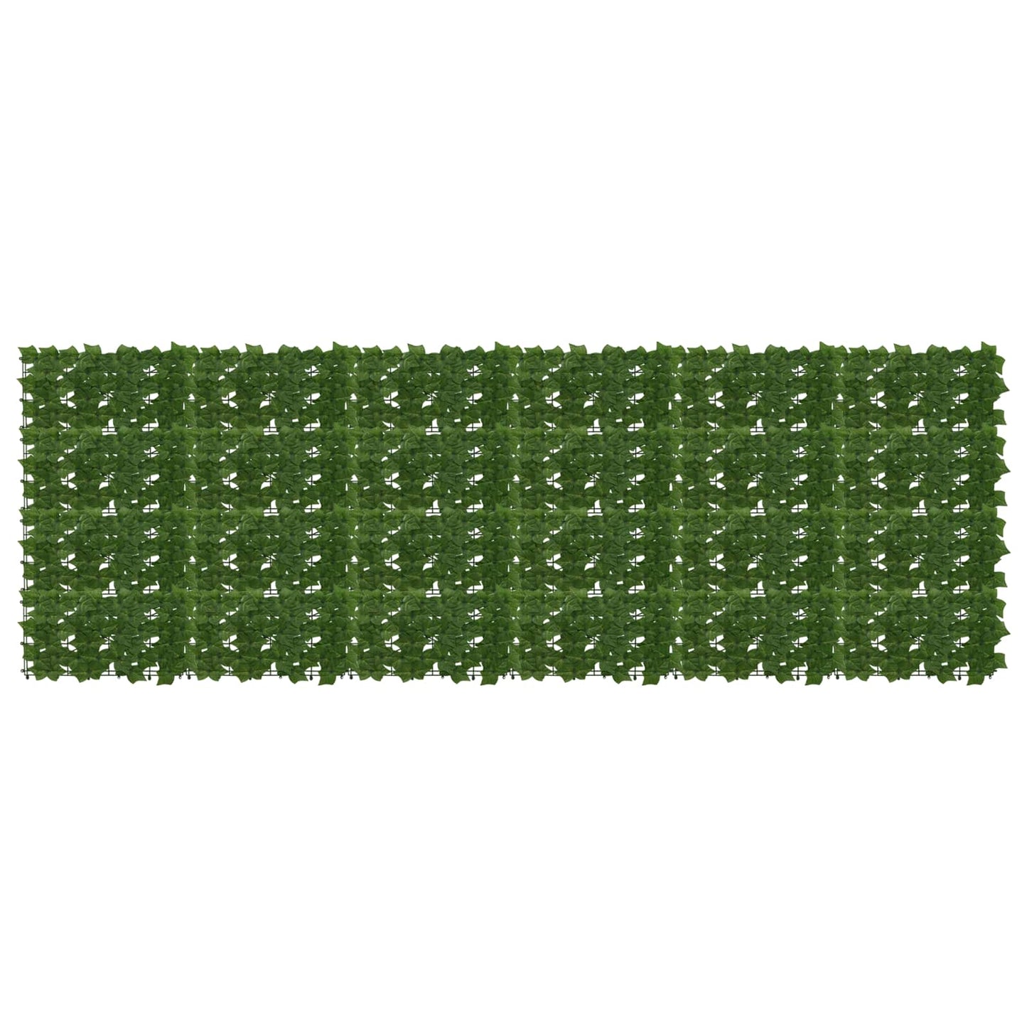 Balkong skjerm med blader Grønn 300 x 100 cm