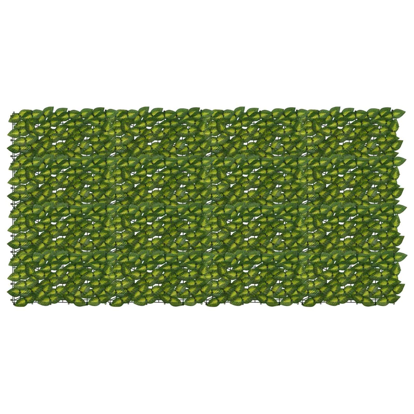 Balkong skjerm med blader Grønn og gul 200 x 100 cm