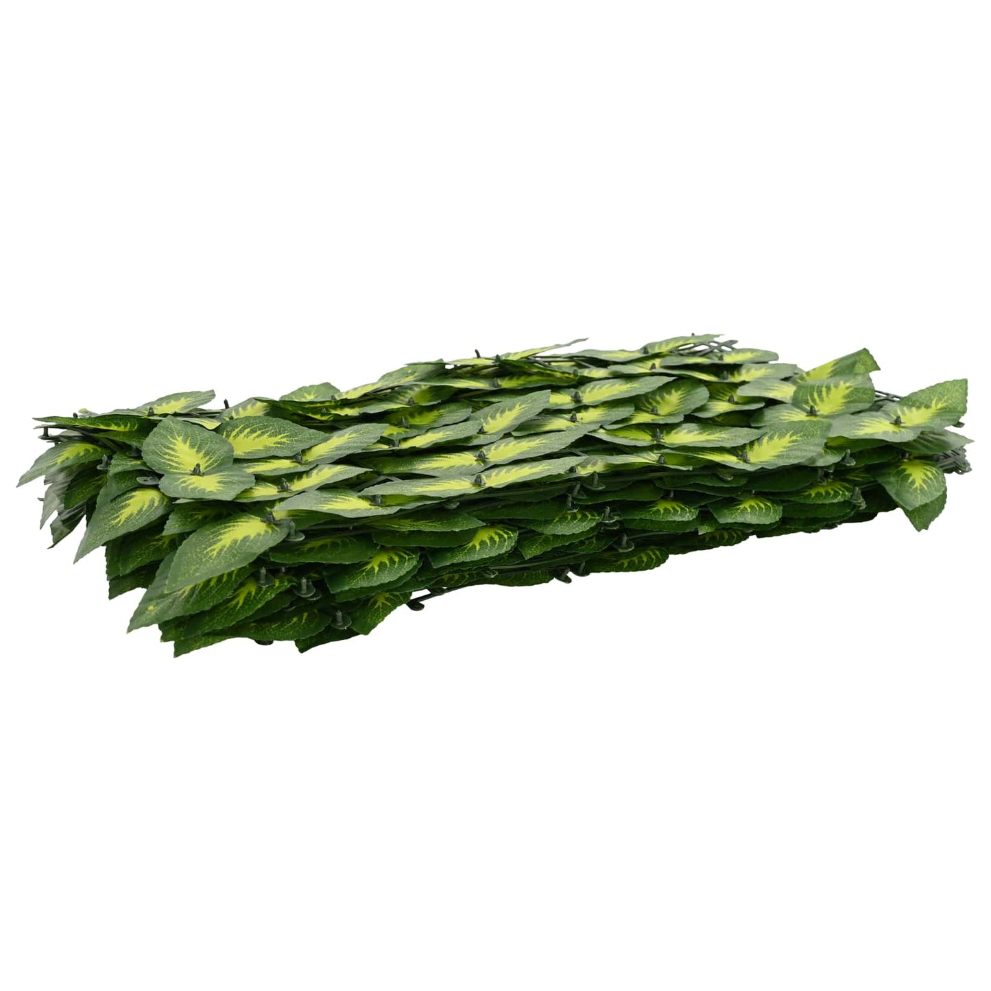 Balkong skjerm med blader Grønn og gul 400 x 100 cm