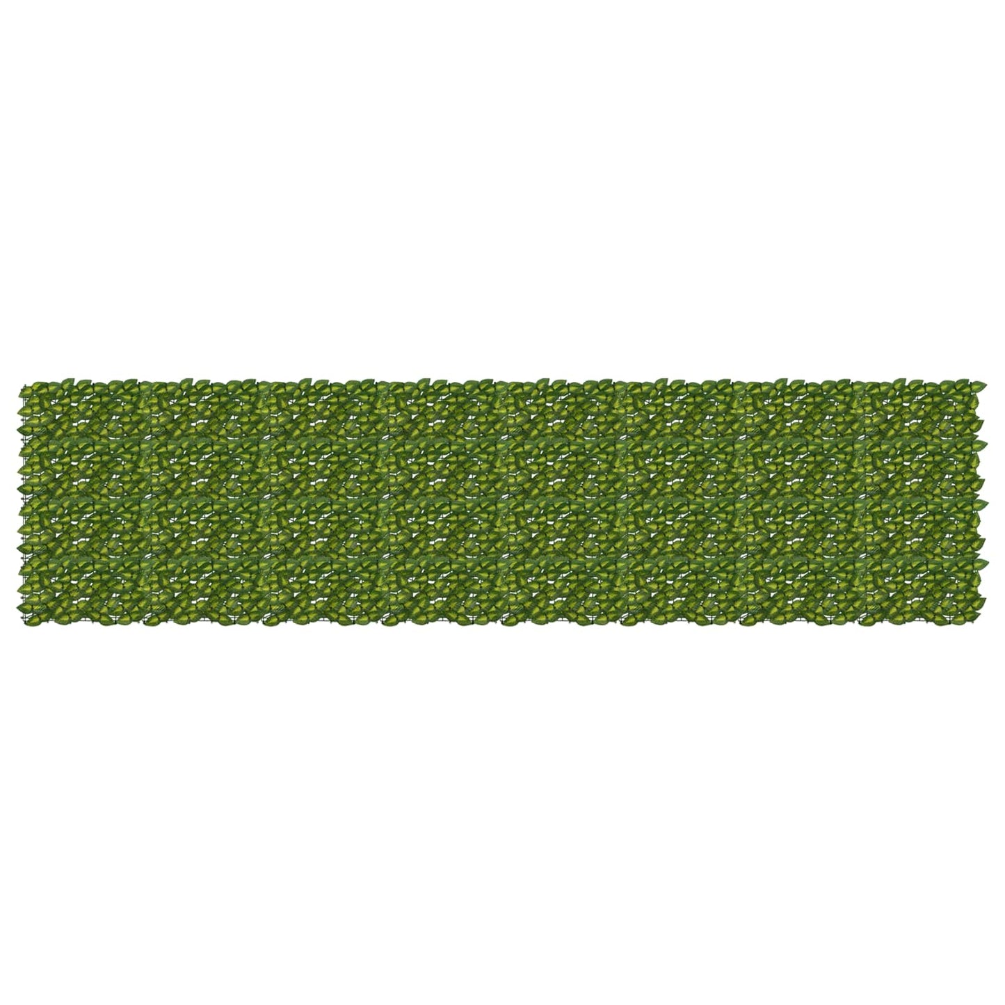 Balkong skjerm med blader Grønn og gul 400 x 100 cm