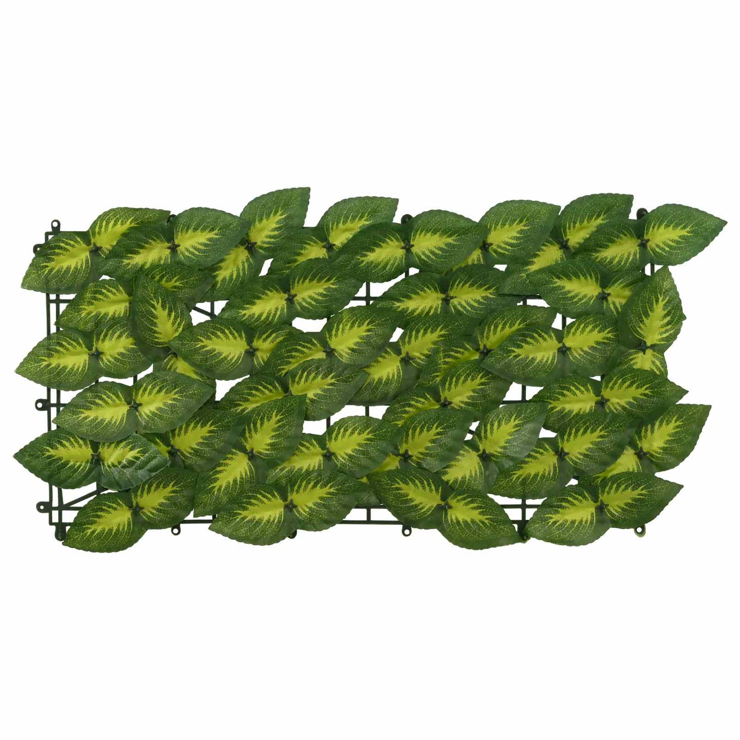 Balkong skjerm med blader Grønn og gul 500 x 100 cm