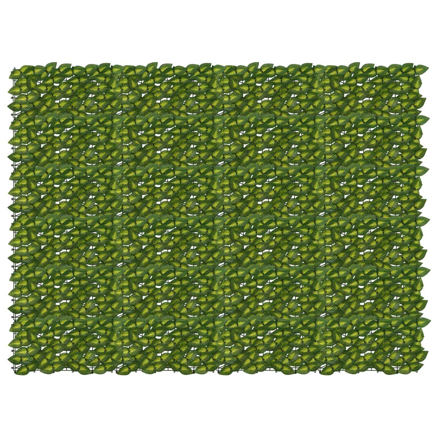 Balkong skjerm med blader Grønn og gul 200 x 150 cm