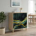 Serviesskap WIJHE Sonoma 69 x 33 x 75 cm Konstruert tre