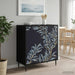 Serviesskap DOKKUM Svart eik 69 x 33 x 76 cm Konstruert tre