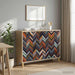 Serviesskap OMMEN Sonoma 102 x 33 x 75 cm Konstruert tre
