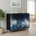 Serviesskap RAALTE Svart eik 102 x 33 x 76 cm Konstruert tre