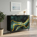 Serviesskap WIJHE Svart eik 102 x 33 x 76 cm Konstruert tre