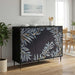 Serviesskap DOKKUM Svart eik 102 x 33 x 76 cm Konstruert tre