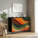 Serviesskap BONN Svart eik 102 x 33 x 76 cm Konstruert tre