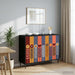 Serviesskap ESSEN Svart eik 102 x 33 x 76 cm Konstruert tre