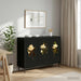 Serviesskap BREMEN Svart eik 102 x 33 x 76 cm Konstruert tre