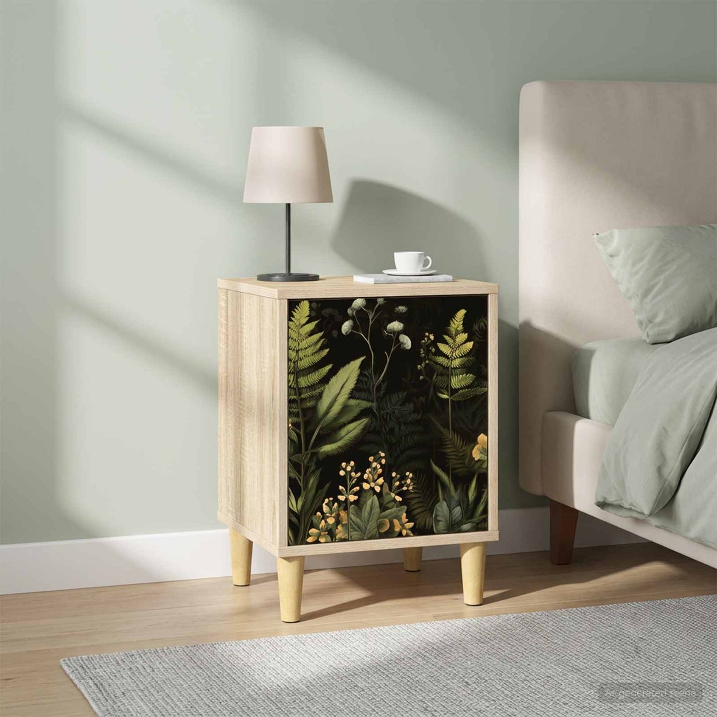 Nattbordskap RHENEN 2 stk. Sonoma eik 36 x 33 x 50 cm