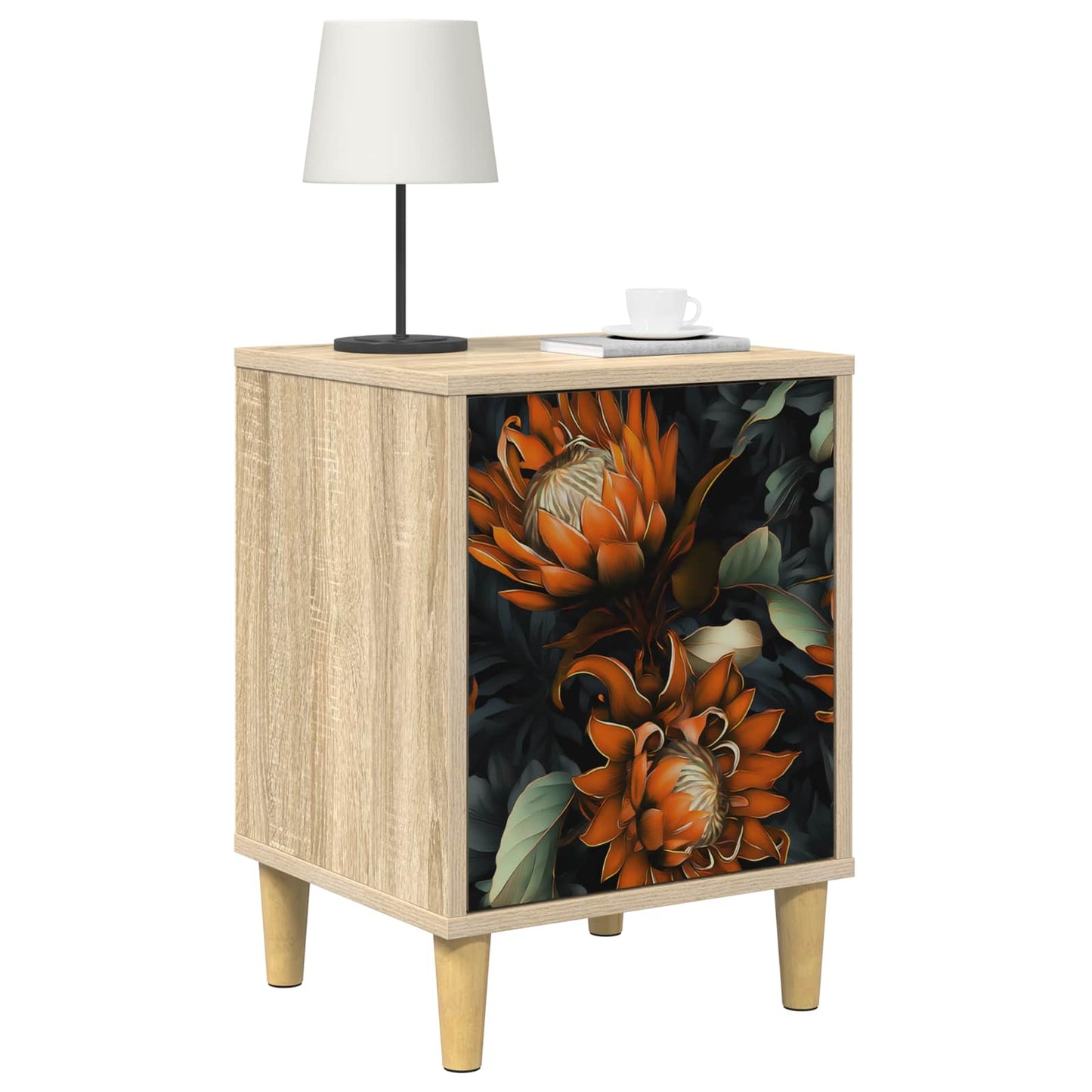 Nattbordskap LOCHEM Sonoma eik 36 x 33 x 50 cm Konstruert tre