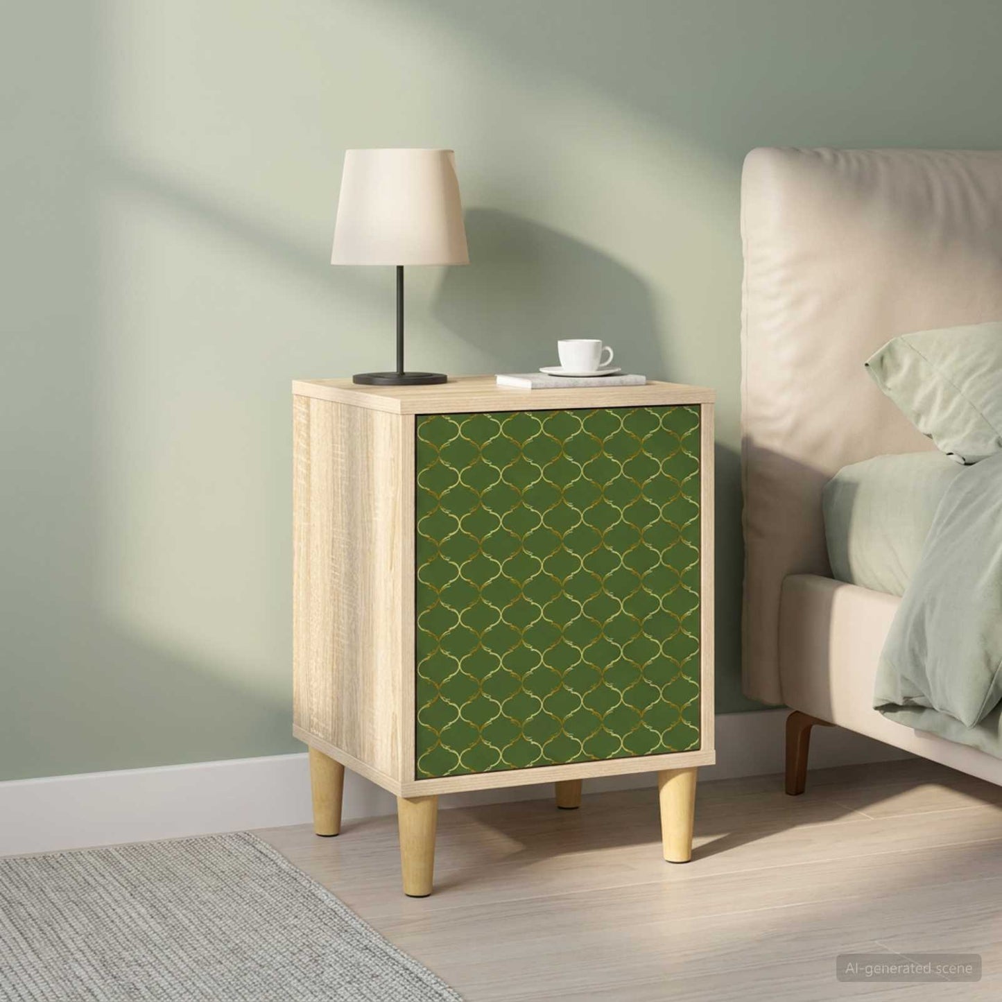Nattbordskap GELEEN 2 stk. Sonoma eik 36 x 33 x 50 cm