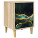 Nattbordskap WIJHE Sonoma eik 36 x 33 x 50 cm Konstruert tre