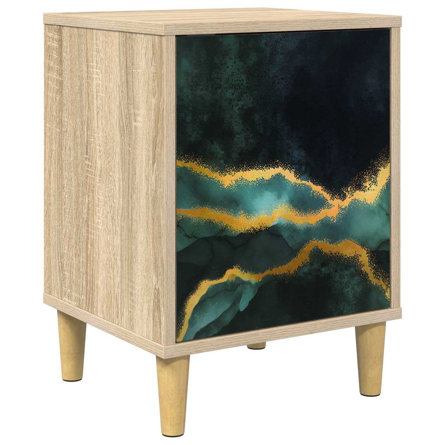 Nattbordskap WIJHE Sonoma eik 36 x 33 x 50 cm Konstruert tre
