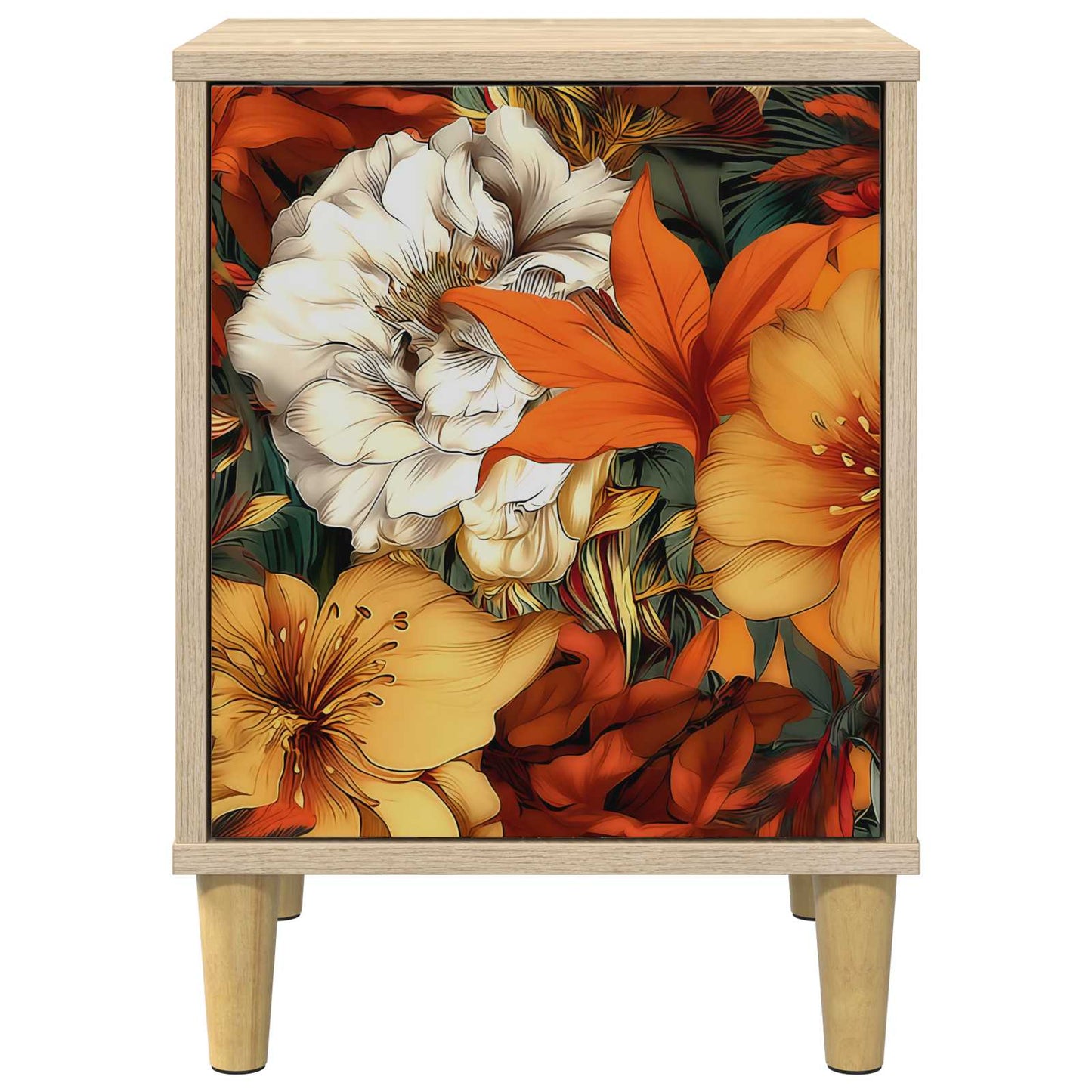Nattbordskap GENNEP Sonoma eik 36 x 33 x 50 cm Konstruert tre