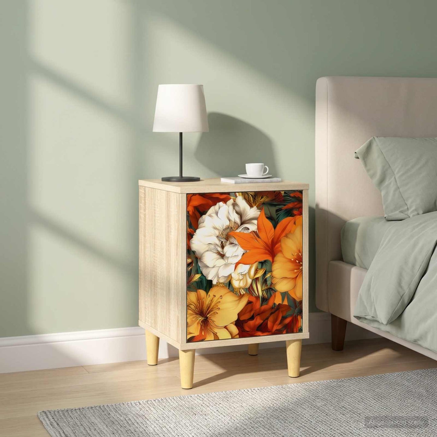 Nattbordskap GENNEP 2 stk. Sonoma eik 36 x 33 x 50 cm