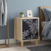 Nattbordskap DOKKUM 2 stk. Sonoma eik 36 x 33 x 50 cm