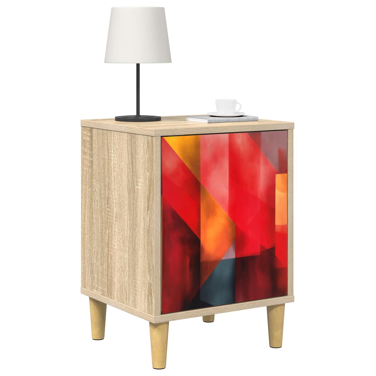 Nattbordskap HEESCH 2 stk. Sonoma eik 36 x 33 x 50 cm