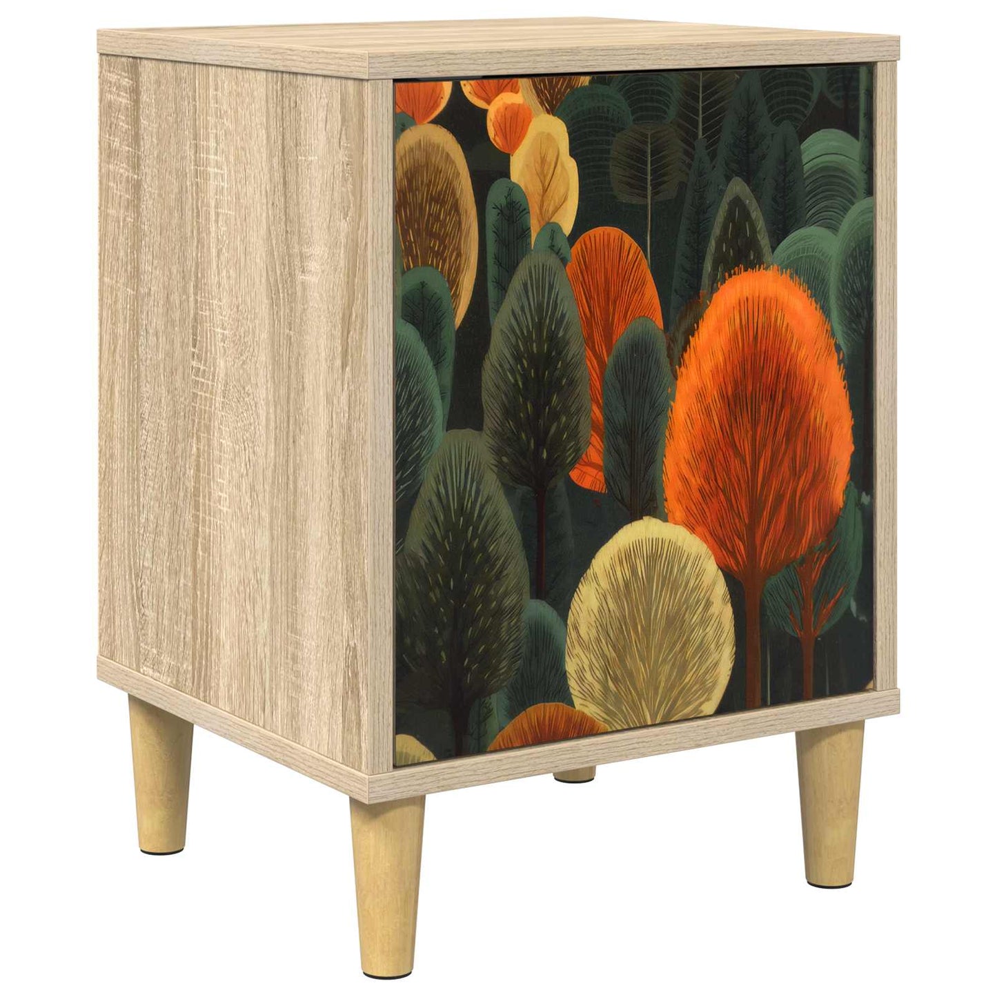 Nattbordskap ZAANDAM Sonoma eik 36 x 33 x 50 cm Konstruert tre
