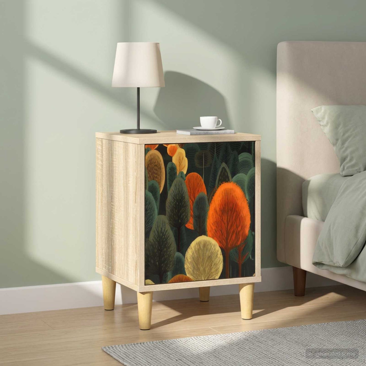 Nattbordskap ZAANDAM 2 stk. Sonoma eik 36 x 33 x 50 cm