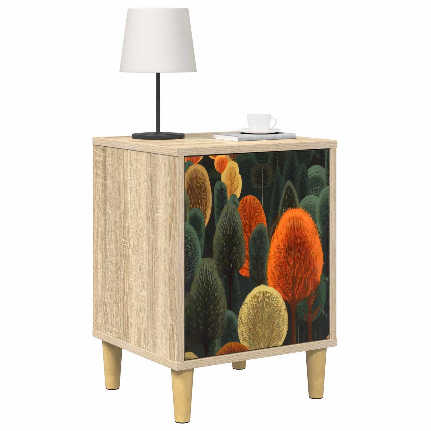 Nattbordskap ZAANDAM 2 stk. Sonoma eik 36 x 33 x 50 cm