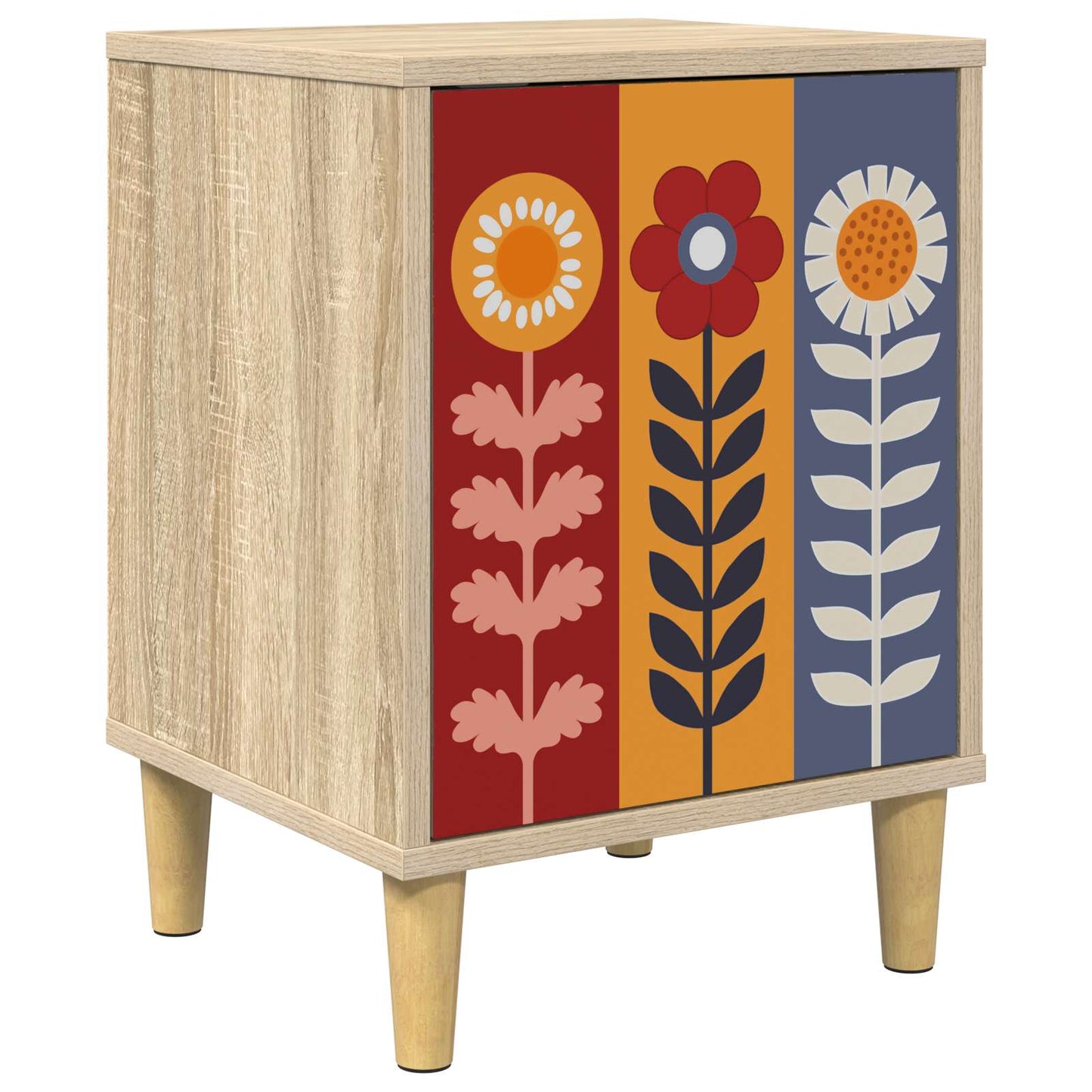 Nattbordskap ESSEN Sonoma eik 36 x 33 x 50 cm Konstruert tre