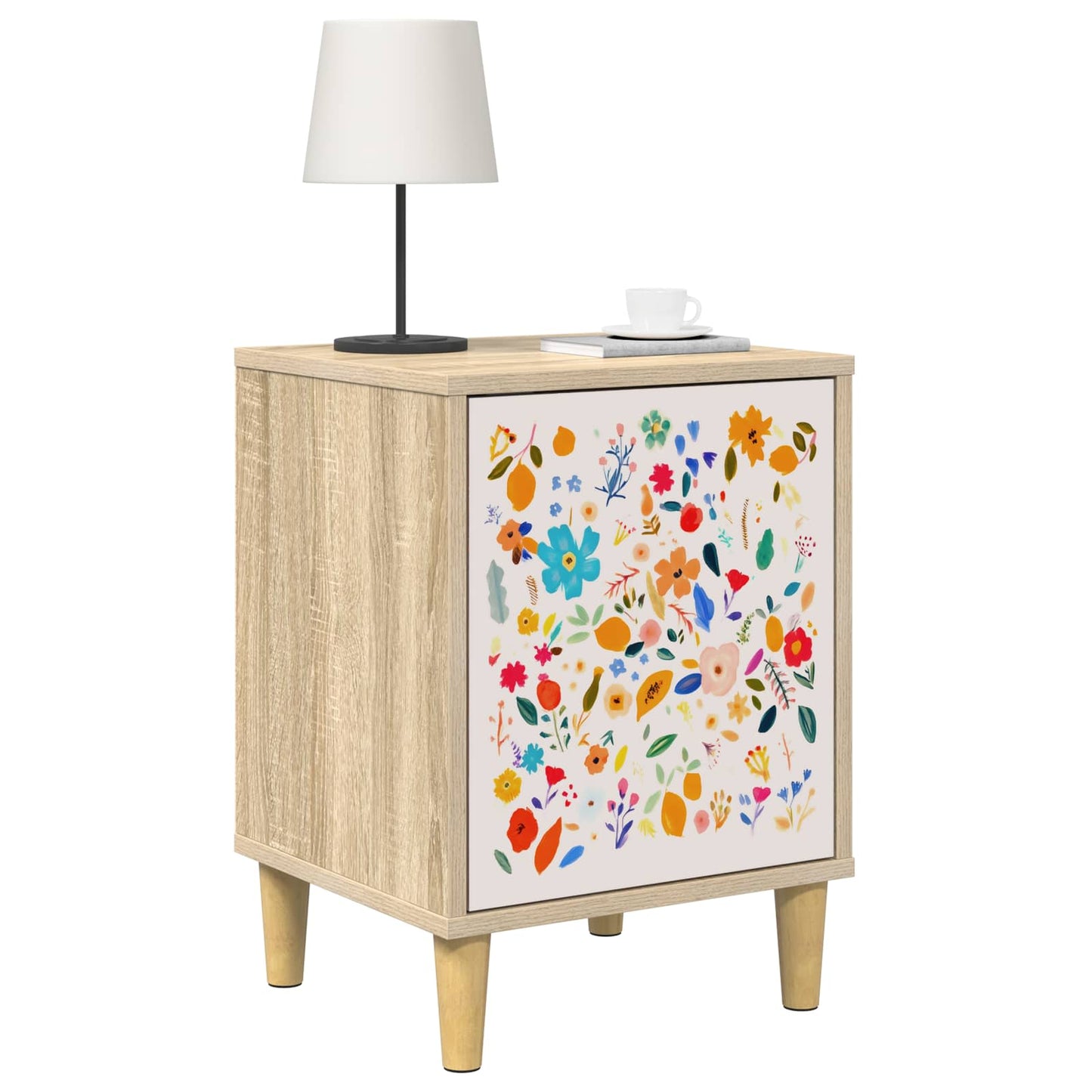 Nattbordskap MAINZ Sonoma eik 36 x 33 x 50 cm Konstruert tre