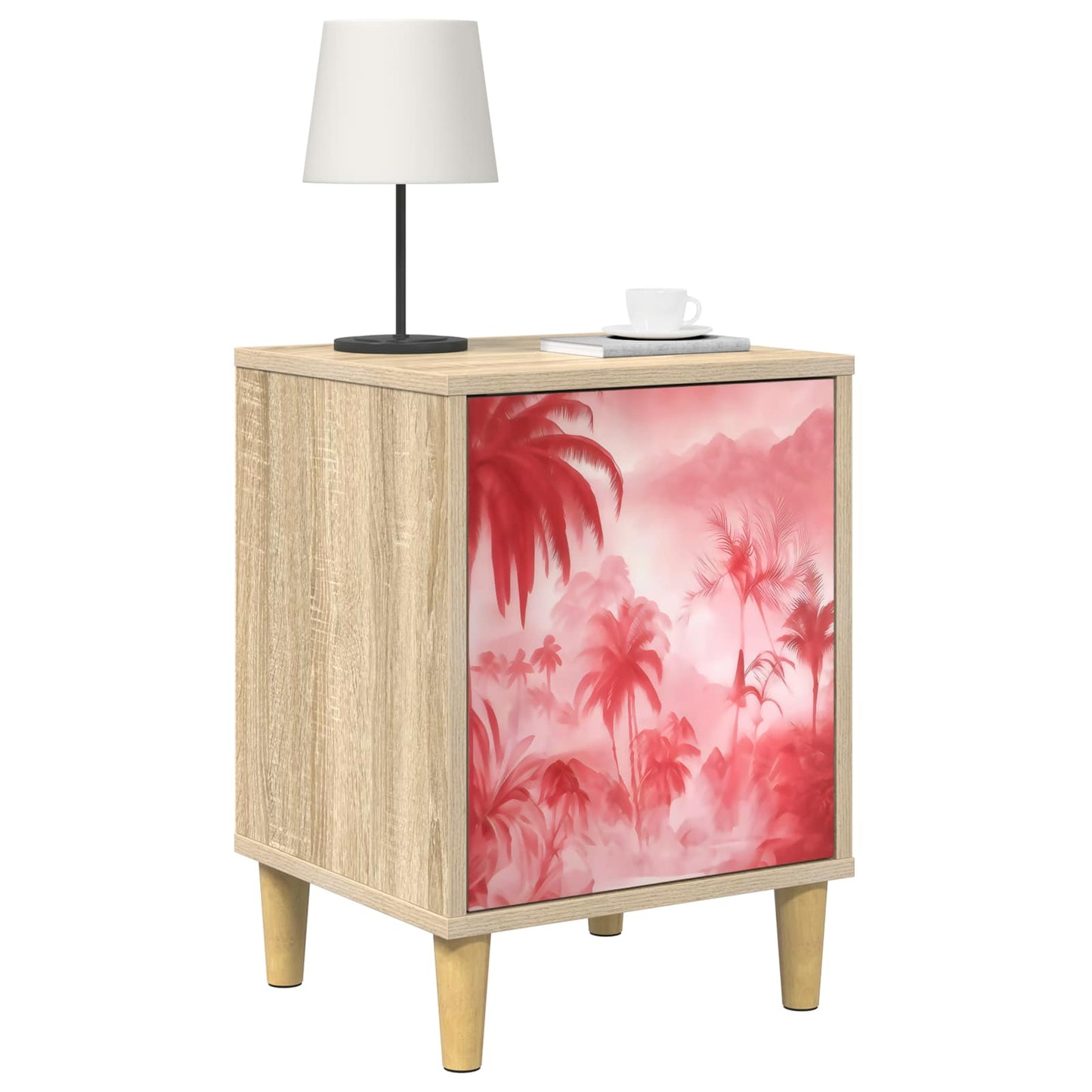 Nattbordskap AACHEN Sonoma eik 36 x 33 x 50 cm Konstruert tre